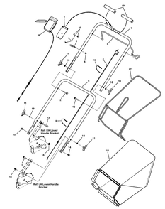 Handles And Controls Diagram and Parts List for 7800806-BTPV22675HWFC 2011 Briggs and Stratton Lawn Mower